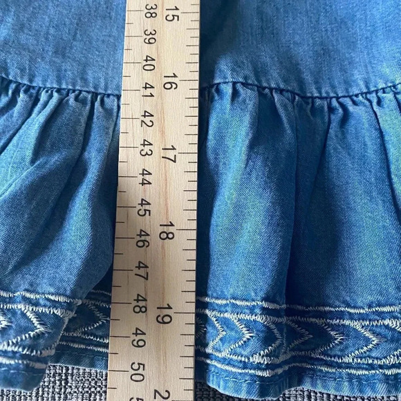 Walter Baker Womens Torrence Large Off The Shoulder Top Blue Chambray - Picture 5 of 7